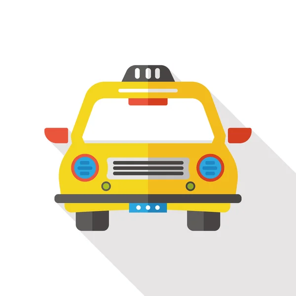 Platte pictogram van de taxi — Stockvector