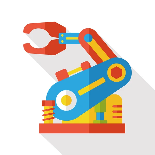 Robot icono plano — Vector de stock