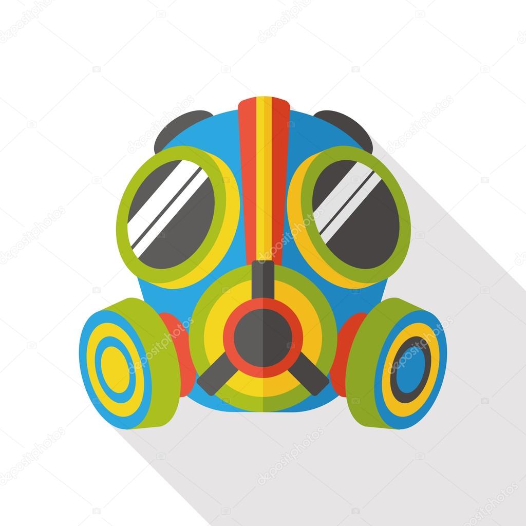 Gas masks flat icon