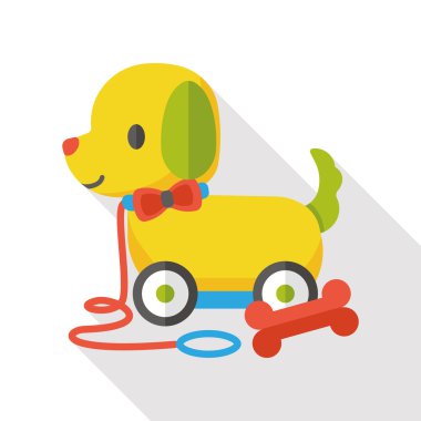 köpek oyuncak düz simgesi