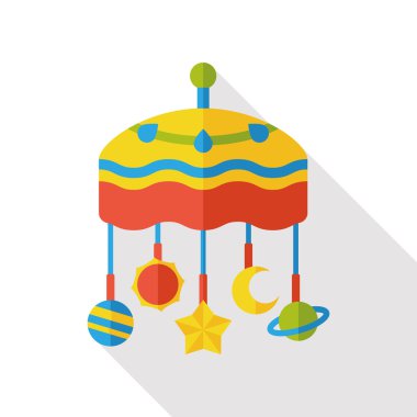 Bebek asılı düz simgesi