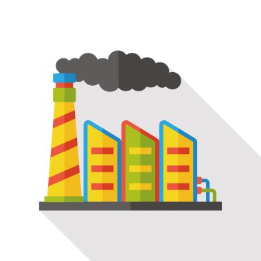 Fabrika düz simgesi