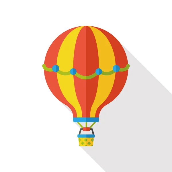 hot air balloon flat icon