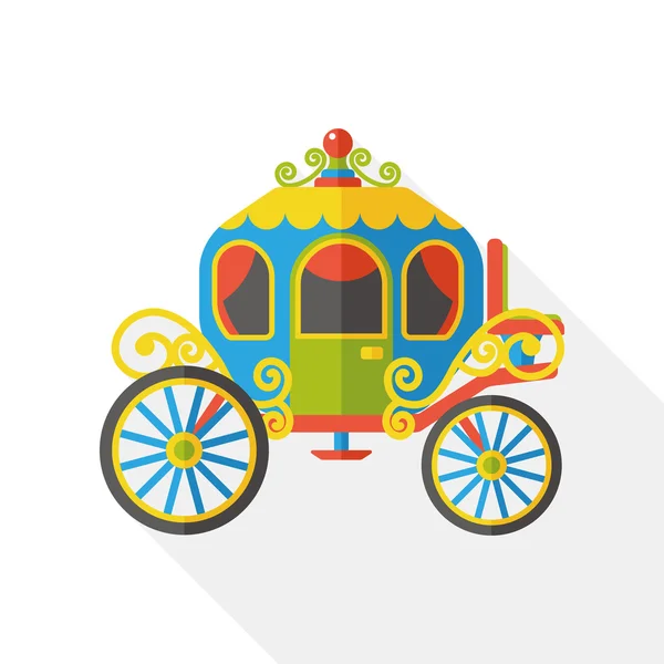 Carro de caballo icono plano — Archivo Imágenes Vectoriales