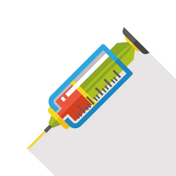 Hospital seringas plana ícone —  Vetores de Stock
