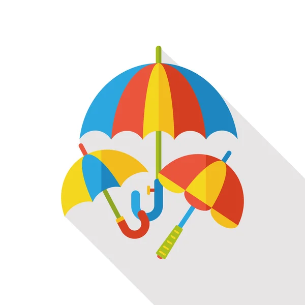 Rain umbrella flat icon — Stock Vector