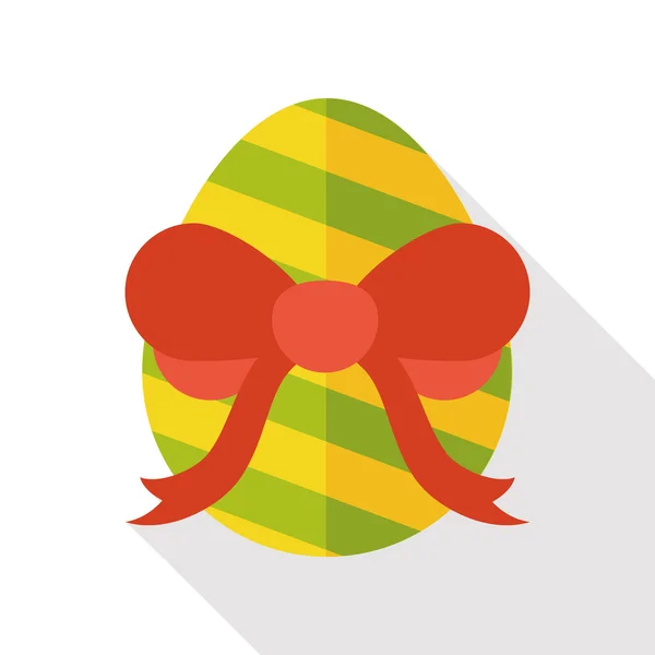 Easter egg flat icon — Stock Vector