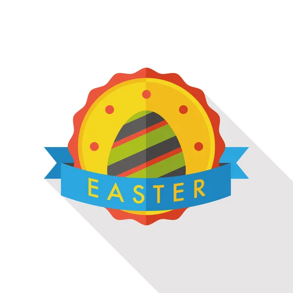 Huevo de Pascua icono plano — Vector de stock