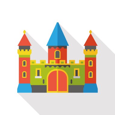 Kale bina düz simgesi