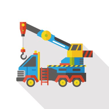 kamyon taşımacılığı düz simgesi