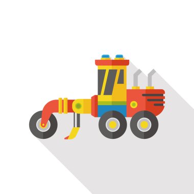 kamyon taşımacılığı düz simgesi