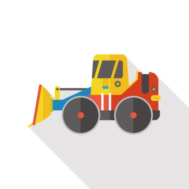 kamyon taşımacılığı düz simgesi