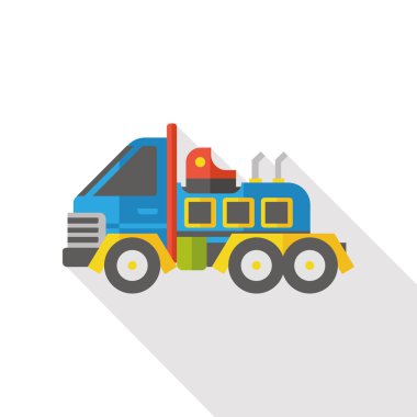 kamyon taşımacılığı düz simgesi