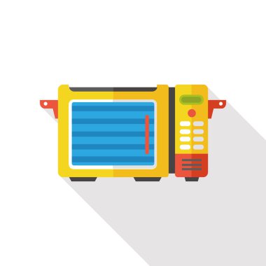 mutfak mikrodalga düz simgesi