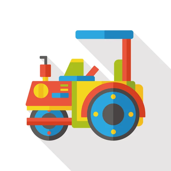 Carro transporte plano icono — Vector de stock