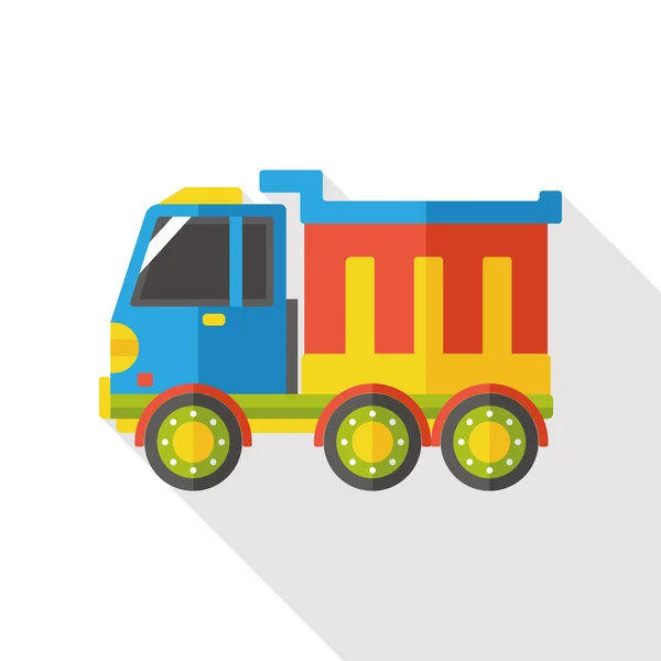 Carro transporte plano icono — Vector de stock