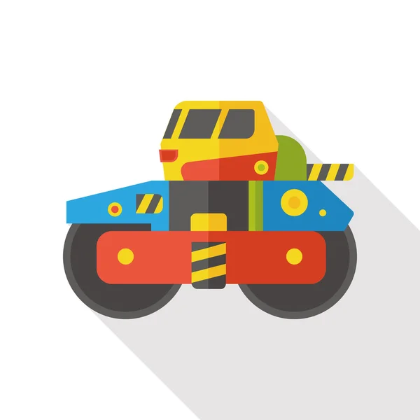 Carro transporte plano icono — Vector de stock