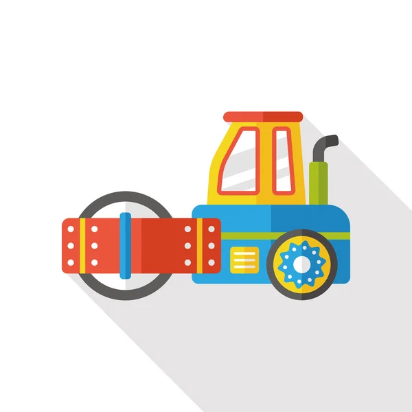 Camion transport icône plate — Image vectorielle