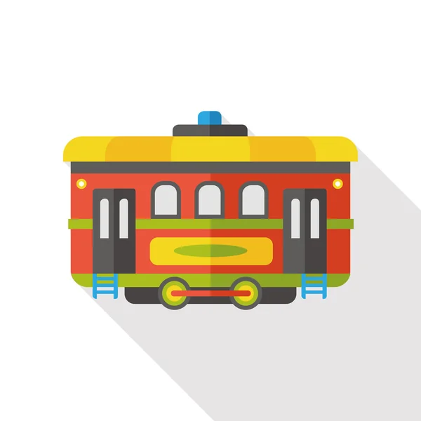 Bus de transporte icono plano — Archivo Imágenes Vectoriales
