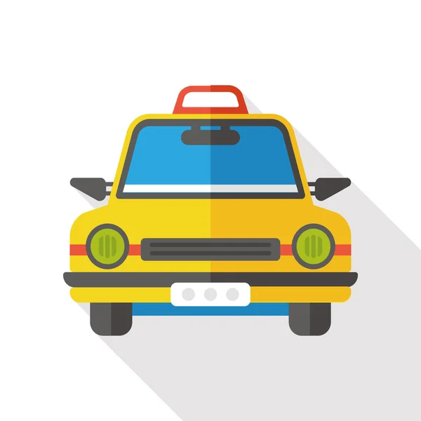 Trasporti piatto icona del taxi — Vettoriale Stock