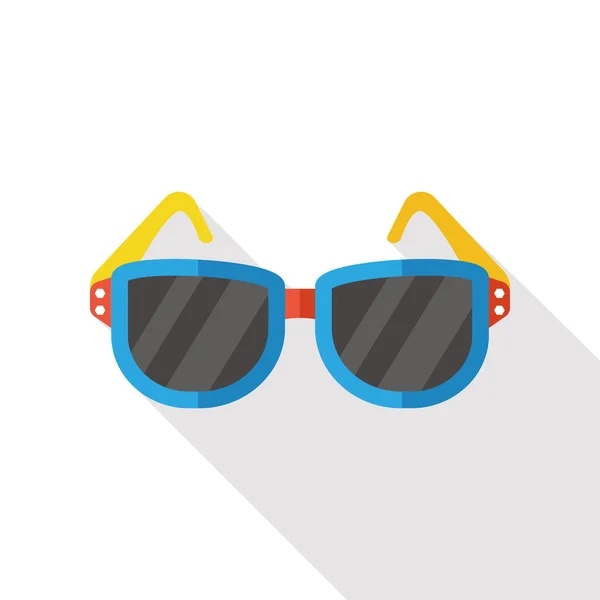 Accessorio occhiali da sole icona piatta — Vettoriale Stock