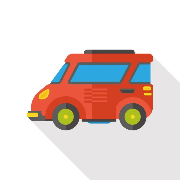 Vervoer platte auto pictogram — Stockvector