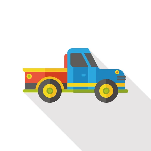 Trasporti icona del camion piatto — Vettoriale Stock