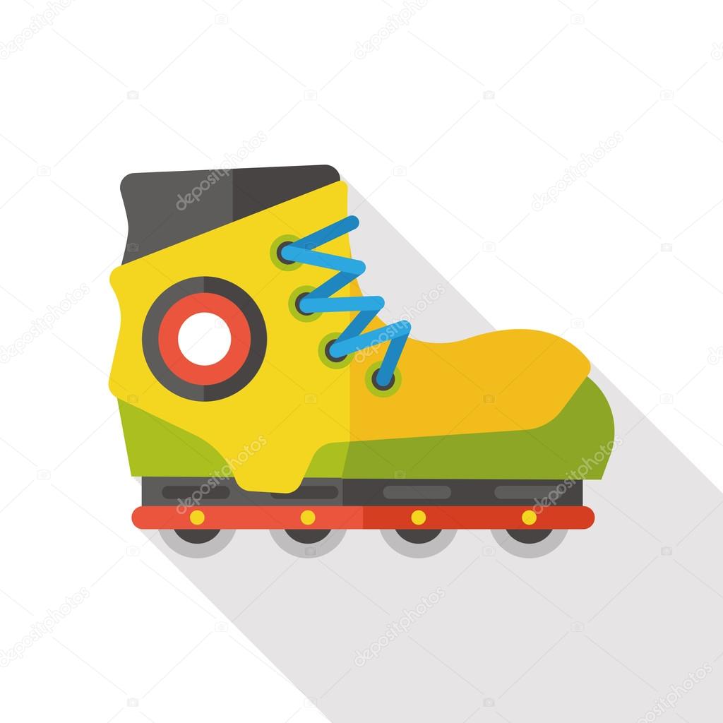 Transportation flat roller skate icon