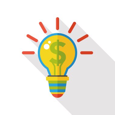 para ampul düz simgesi