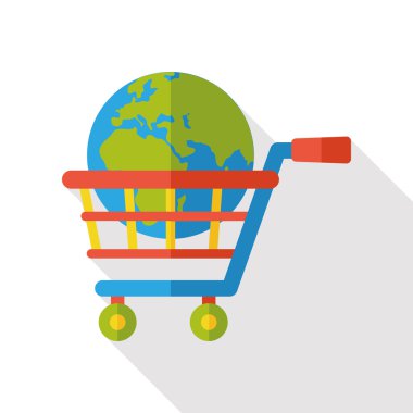 İnternet alışveriş sepeti simgesini