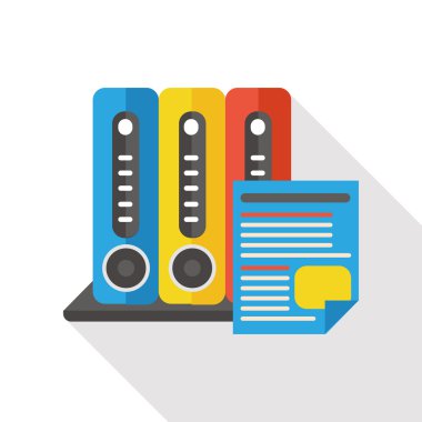 finansal bilgi kağıt düz simgesi