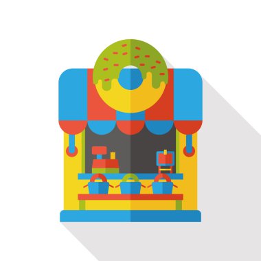 mağaza mağaza çörek düz simgesi