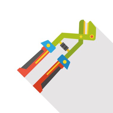 Pense aracı düz simgesi