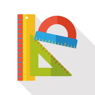 ileti örneği cetvel düz simgesi