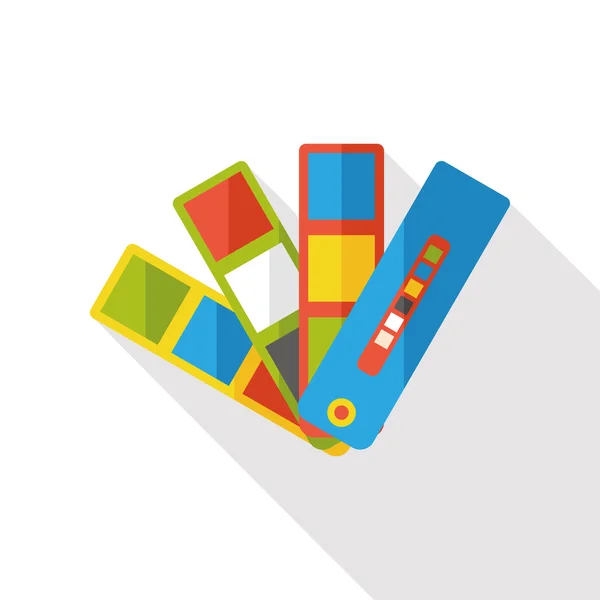 Cartão de cor ícone plano —  Vetores de Stock