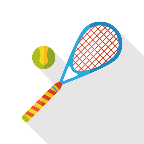 Deporte tenis plano icono — Vector de stock