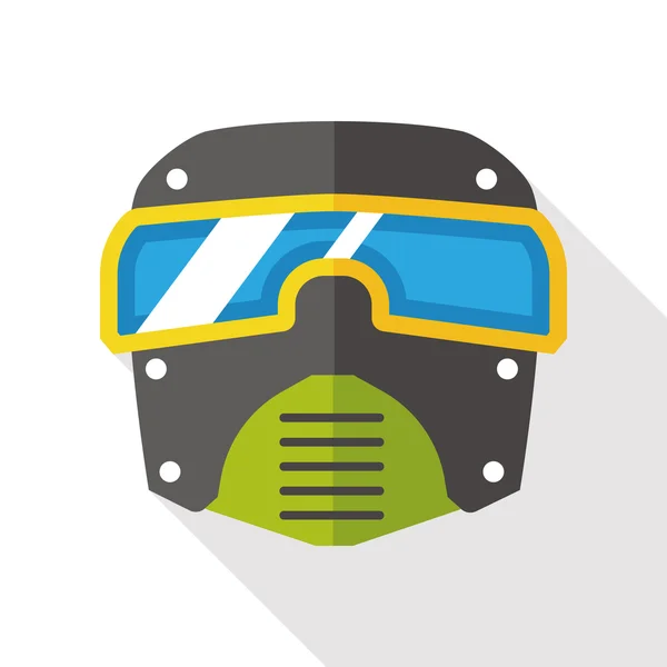 Gas masks flat icon Stock Vector