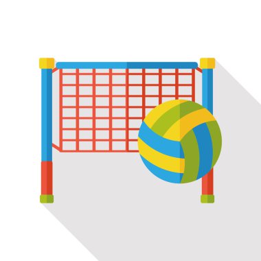 sport volleyball flat icon clipart