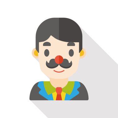 Ofis İşçisi Düz Simgesi