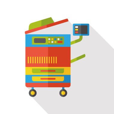 Fotokopi makinesi düz simgesi