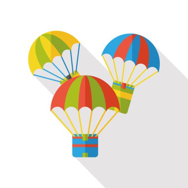 Lojistik mal düz simgesi