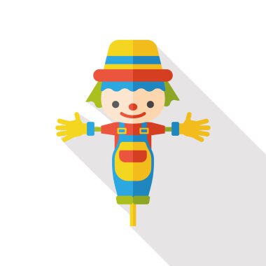 çiftlik korkuluk düz simgesi