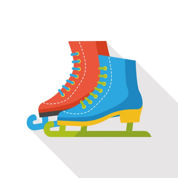 Sport ice skate flat icon — Stock Vector