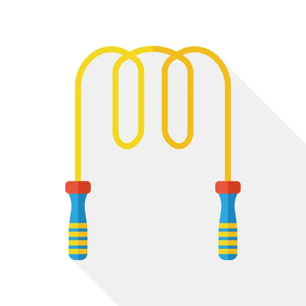 Sport rope skipping flat icon — Stock Vector