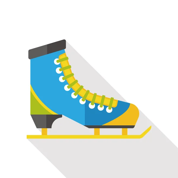 Sport ice skate flat icon — Stock Vector