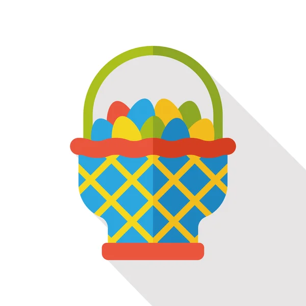 Farm egg flat icon — Stock Vector