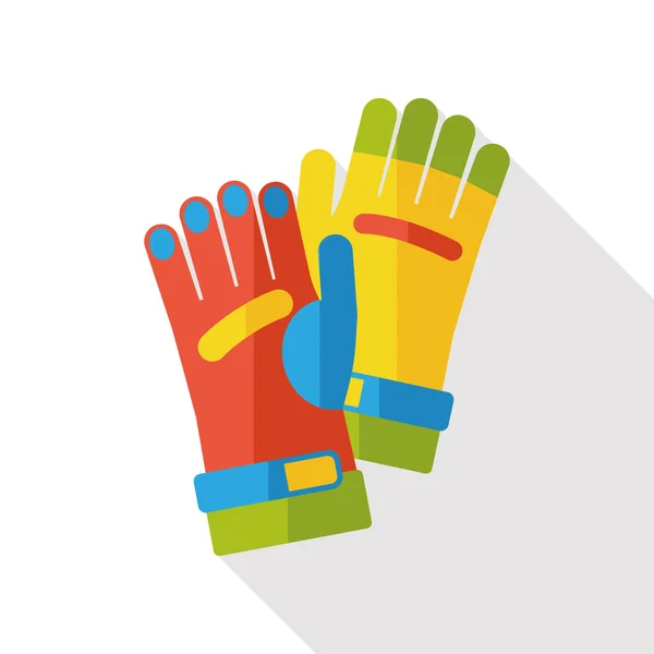 Farma rukavice ploché ikony — Stockový vektor