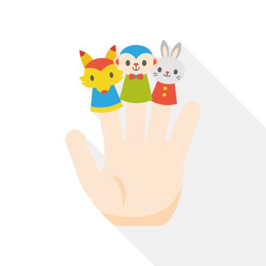 oyuncak bez bebek düz simgesi