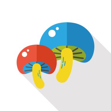 sebze mantar düz simgesi