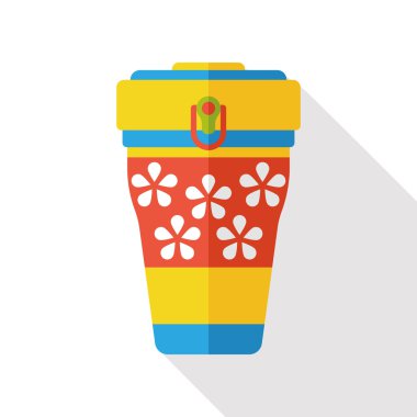 sıcak kahve içecek düz simgesi